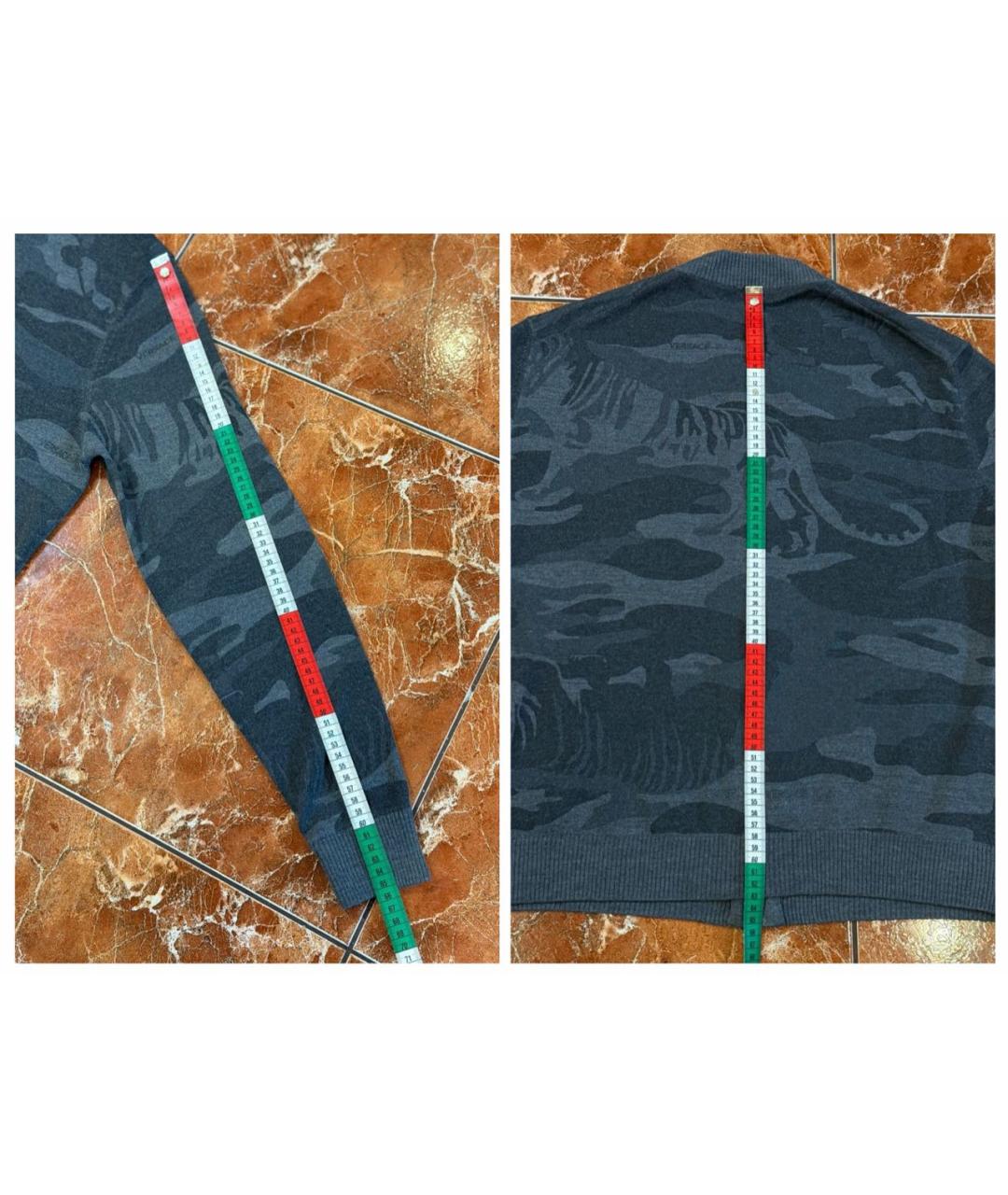 VERSACE Серый кардиган, фото 8