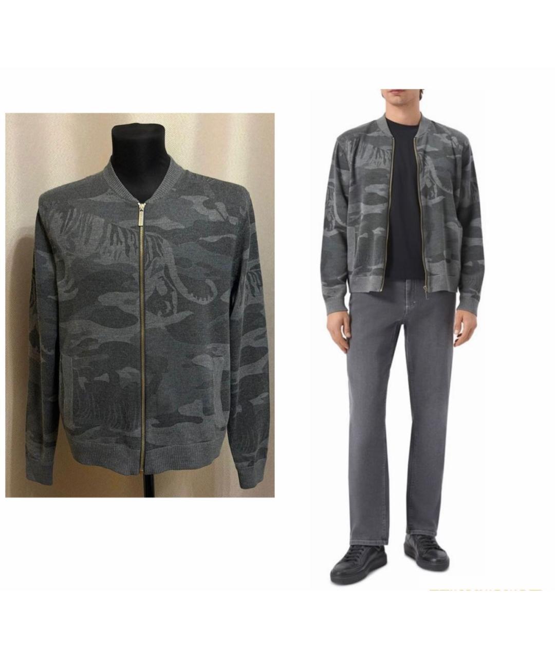 VERSACE Серый кардиган, фото 2