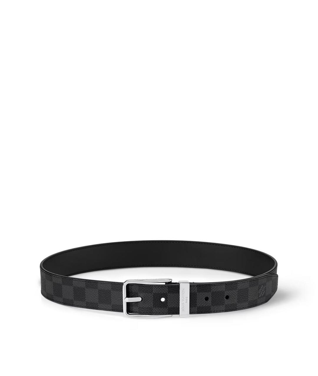 LOUIS VUITTON Антрацитовый ремень, фото 2
