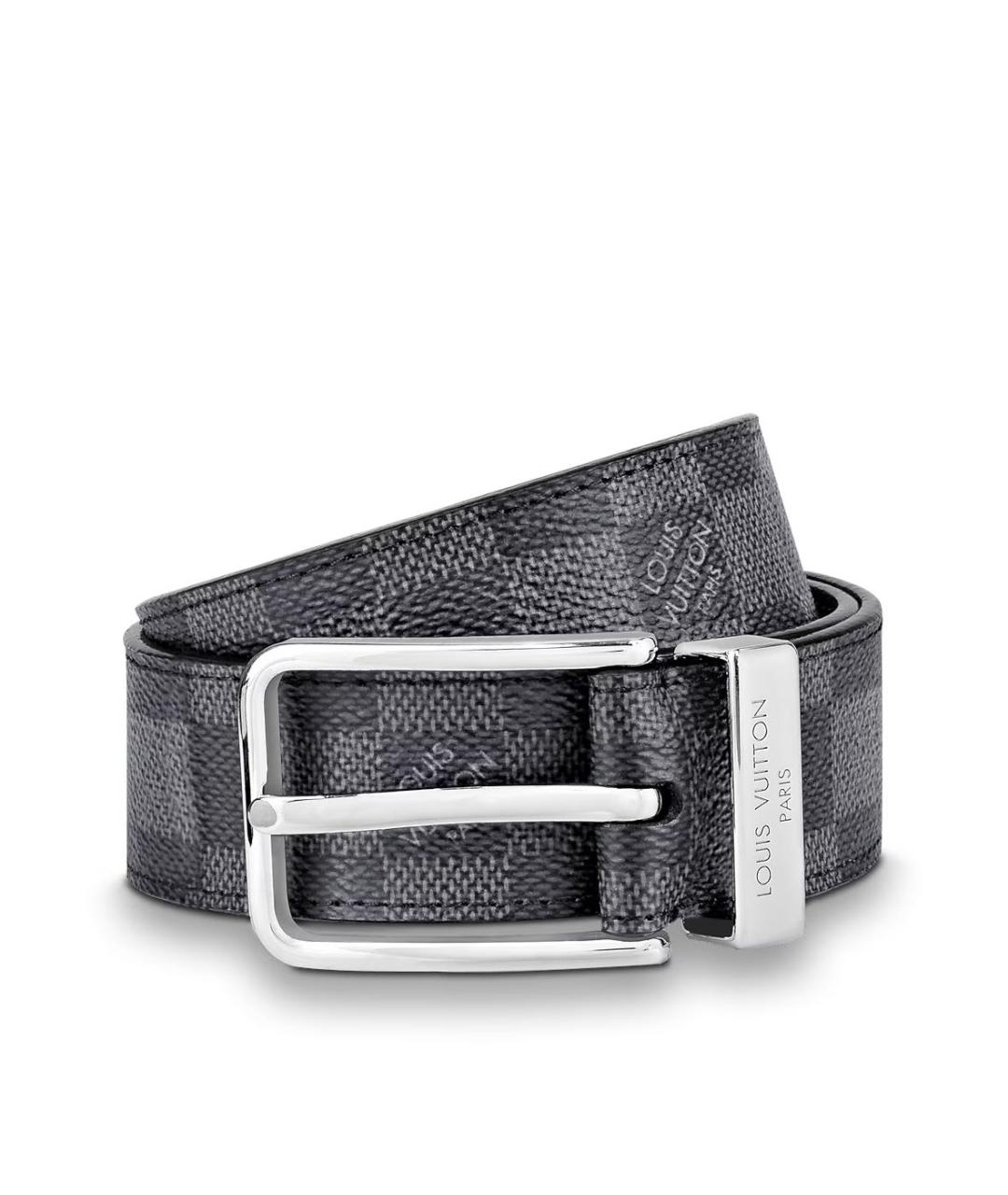 LOUIS VUITTON Антрацитовый ремень, фото 1