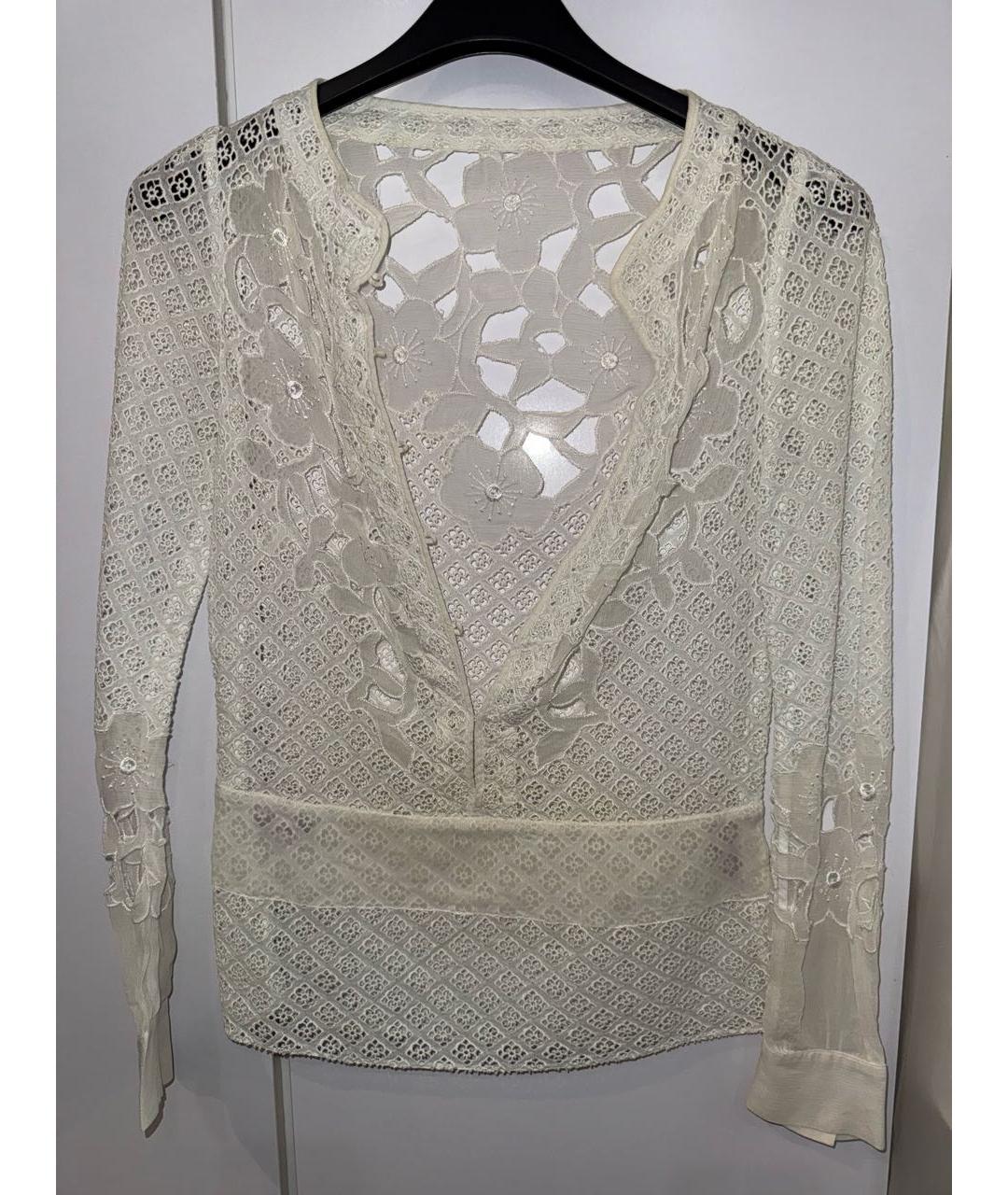 LA PERLA Белая льняная рубашка, фото 5