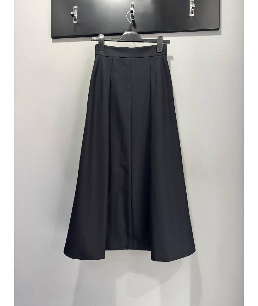 123 Черная хлопковая юбка миди, фото 2