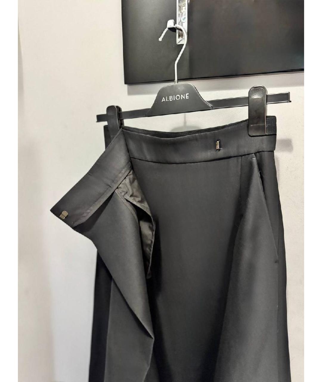 123 Черная хлопковая юбка миди, фото 4