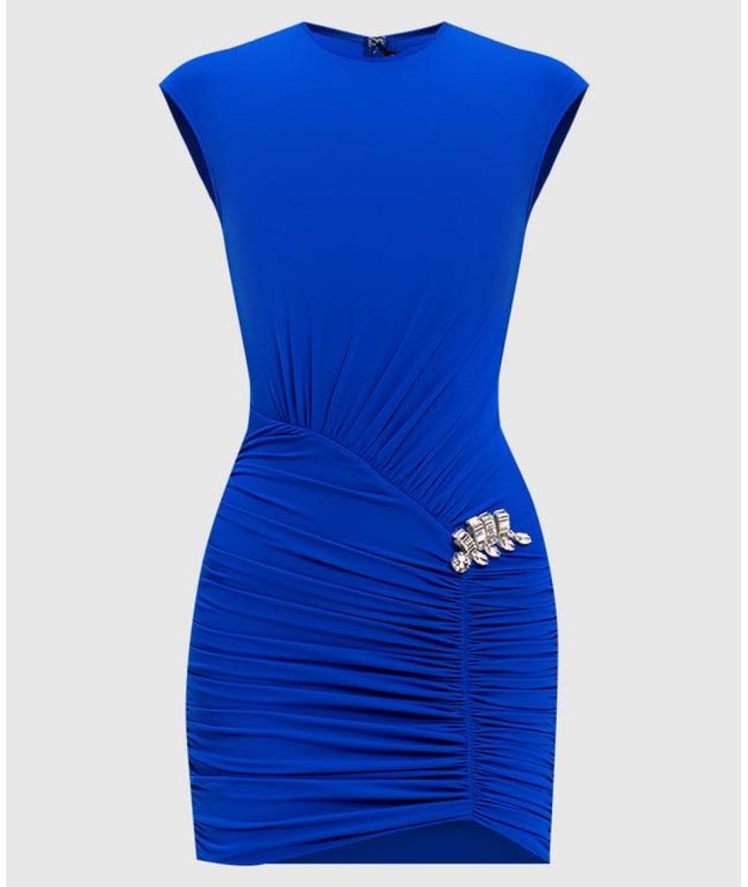 DAVID KOMA Синее коктейльное платье, фото 8