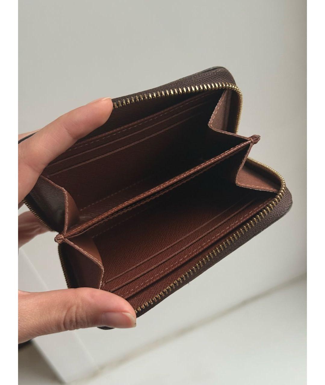 LOUIS VUITTON Коричневый кошелек, фото 4