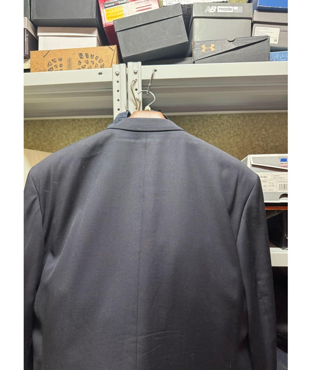 HUGO BOSS Темно-синий шерстяной пиджак, фото 2