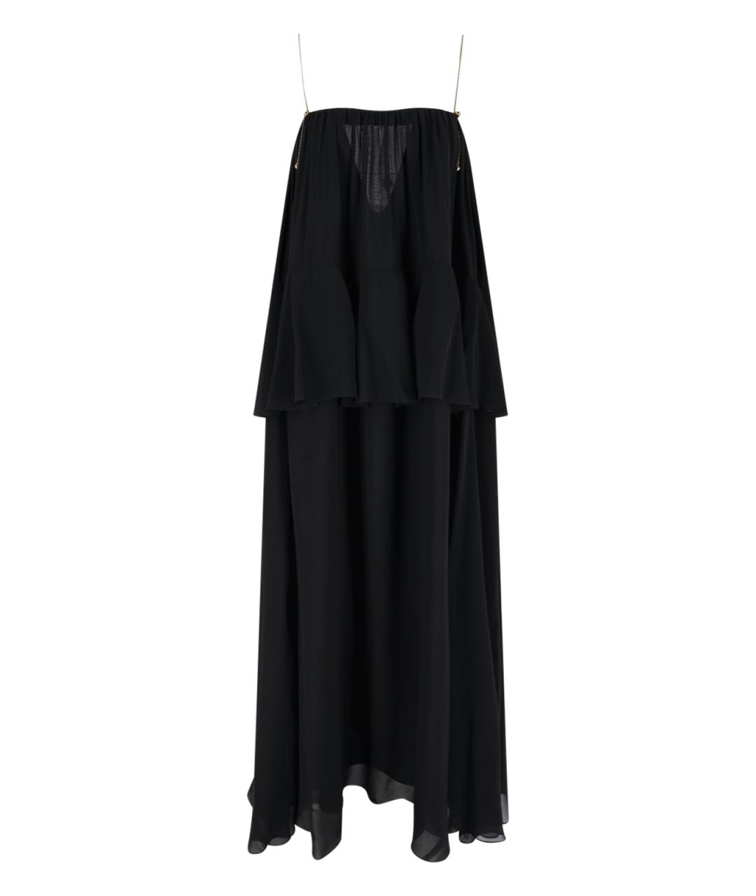 CHLOE Черное шелковое платье, фото 1