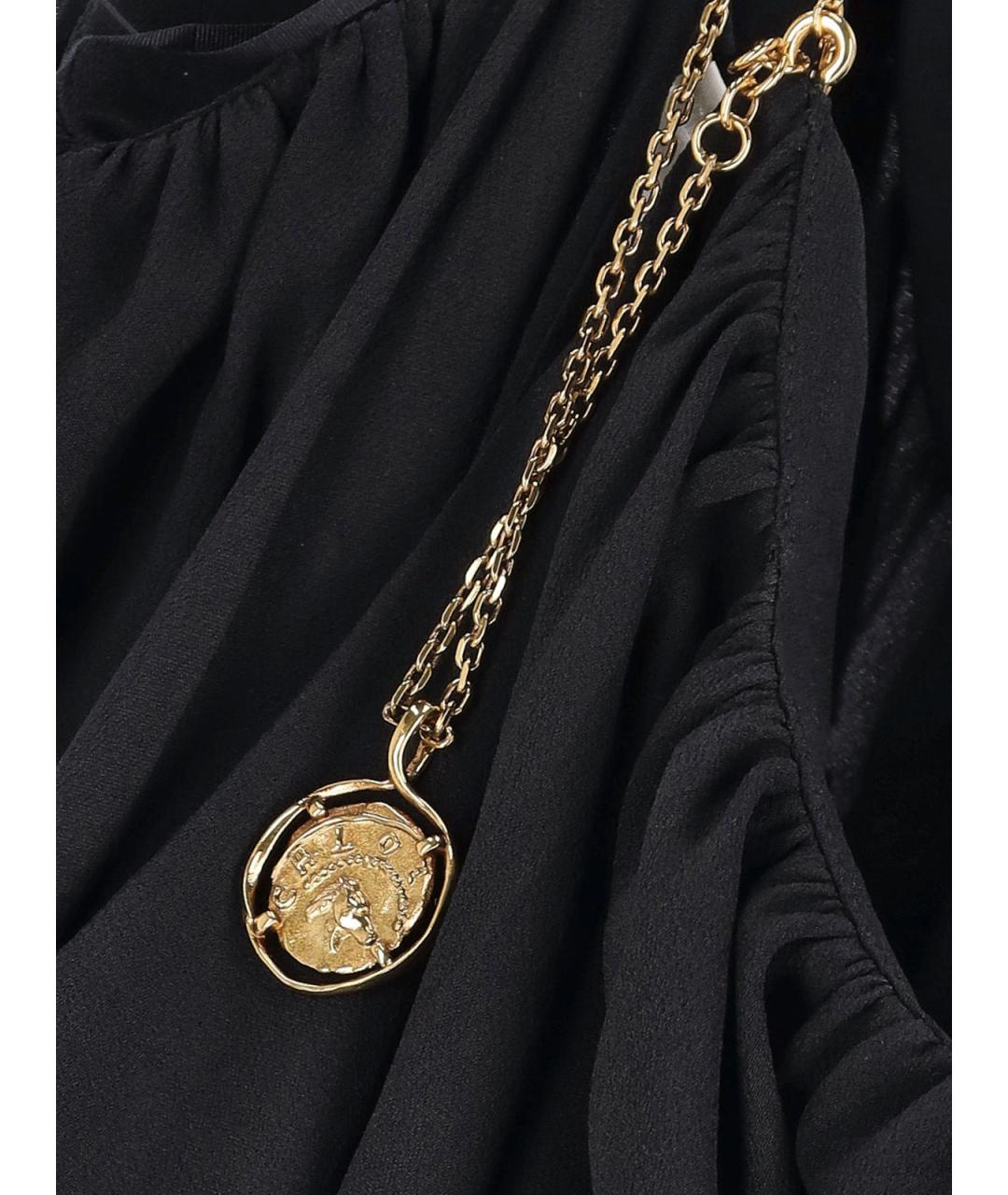 CHLOE Черное шелковое платье, фото 3