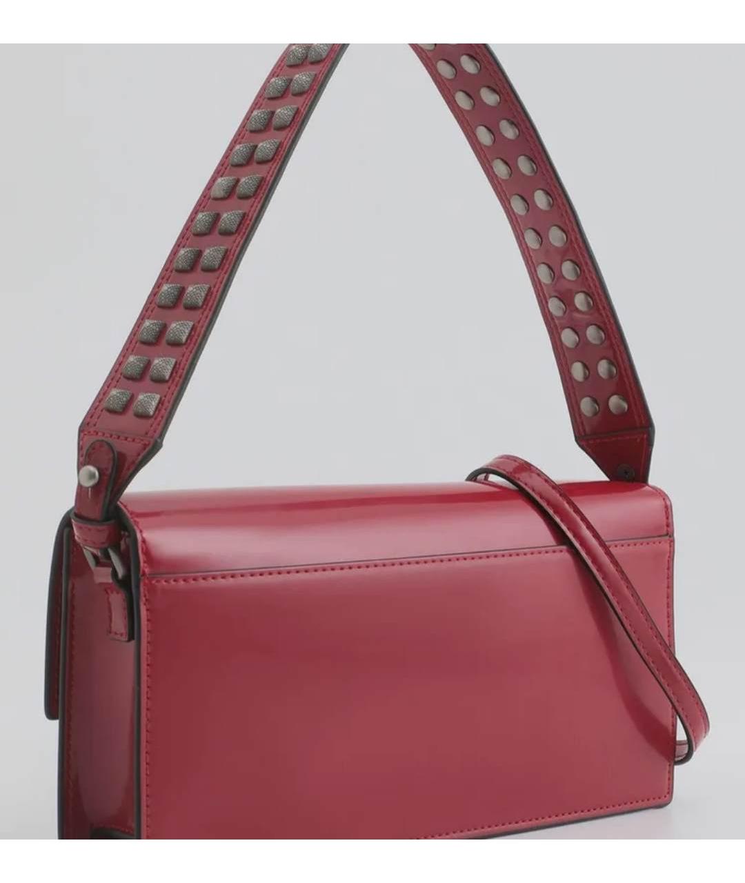 JUST CAVALLI Красная сумка с короткими ручками из искусственной кожи, фото 2