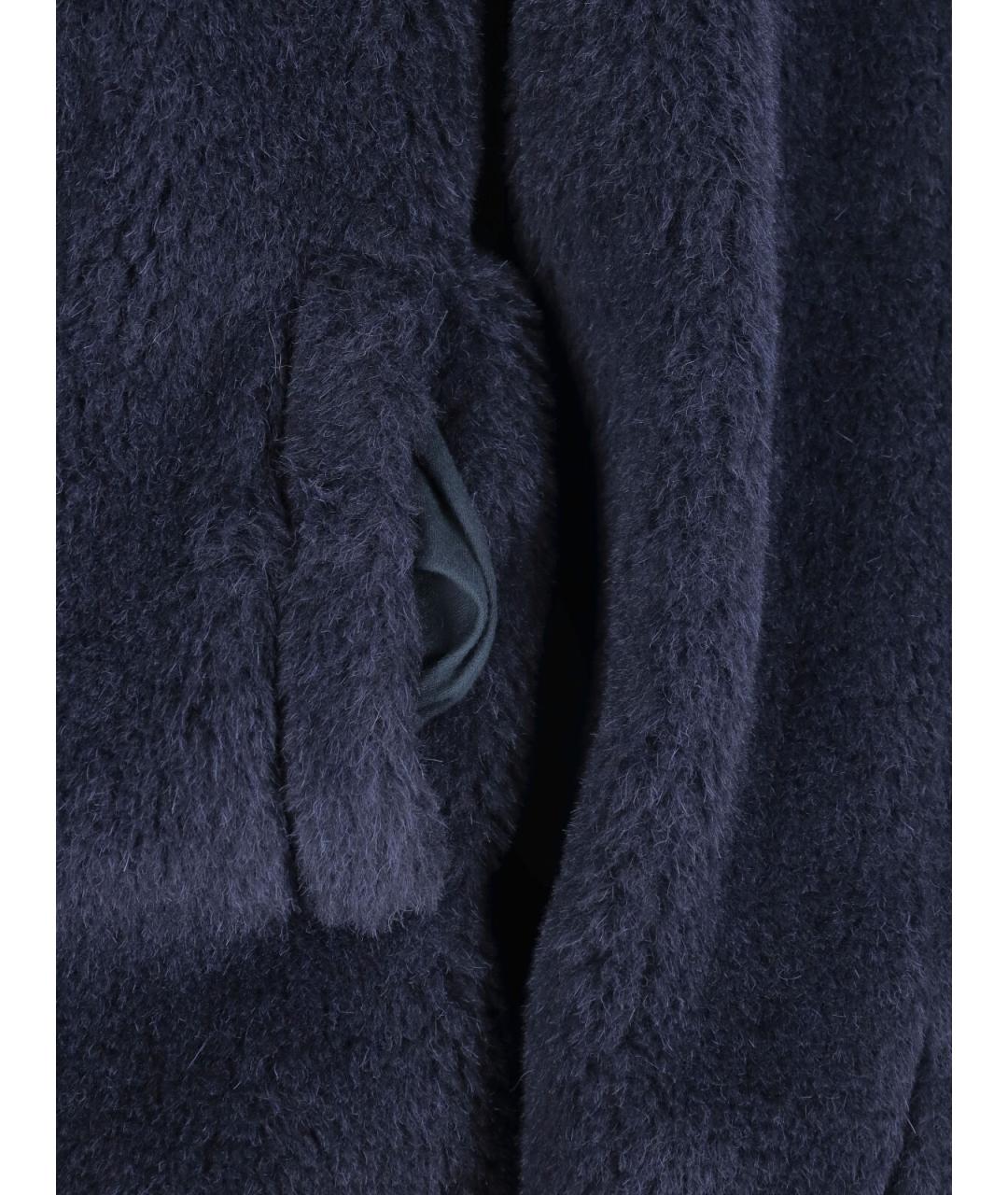 MAX MARA Синее шерстяное пальто, фото 4