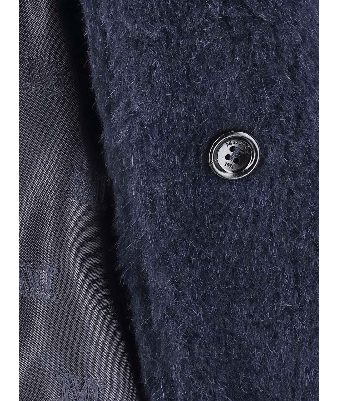 MAX MARA Синее шерстяное пальто, фото 5