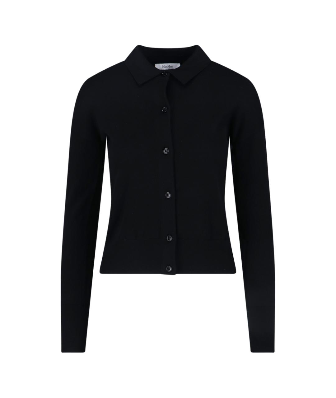 MAX MARA Черный шерстяной джемпер / свитер, фото 1