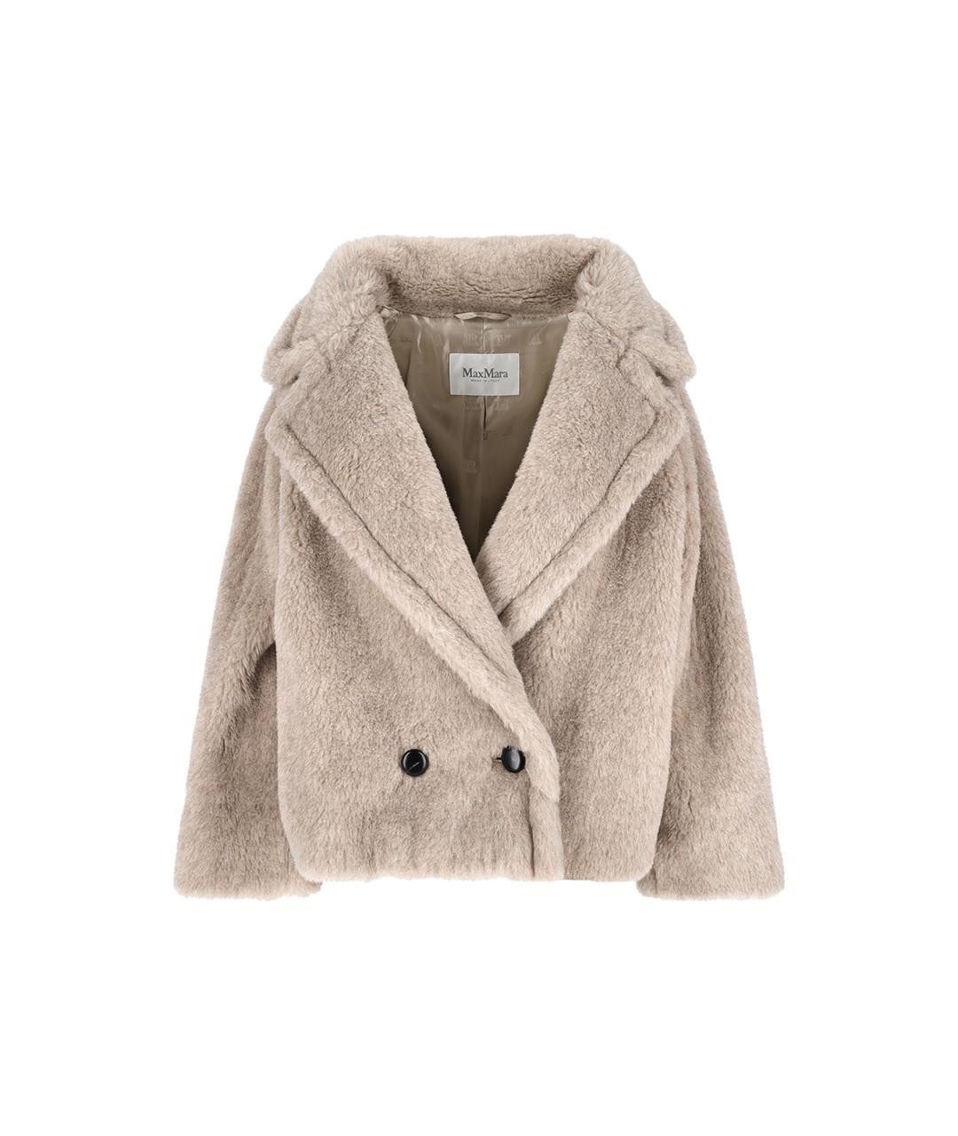 MAX MARA Бежевое шерстяное пальто, фото 1