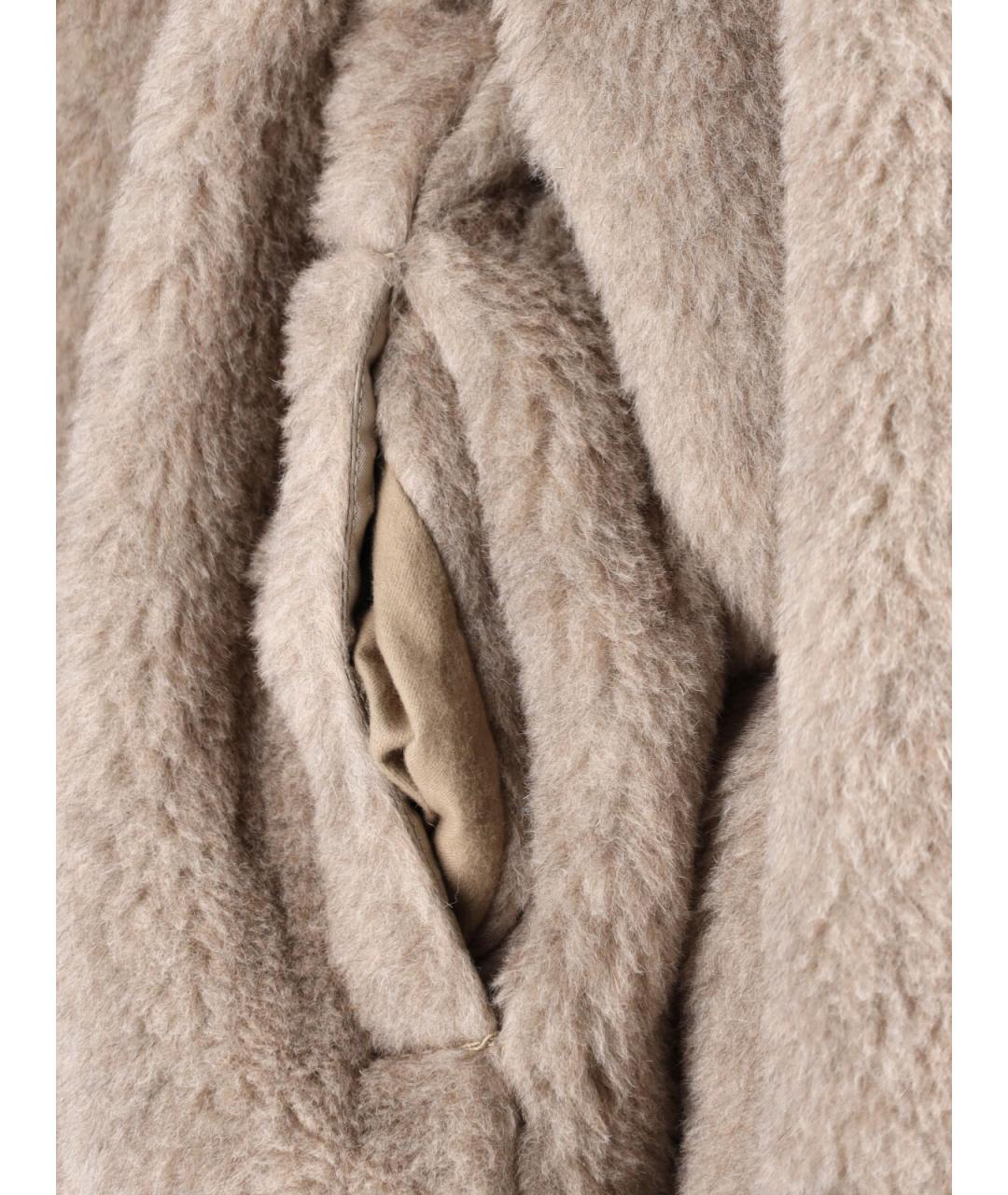 MAX MARA Бежевое шерстяное пальто, фото 4