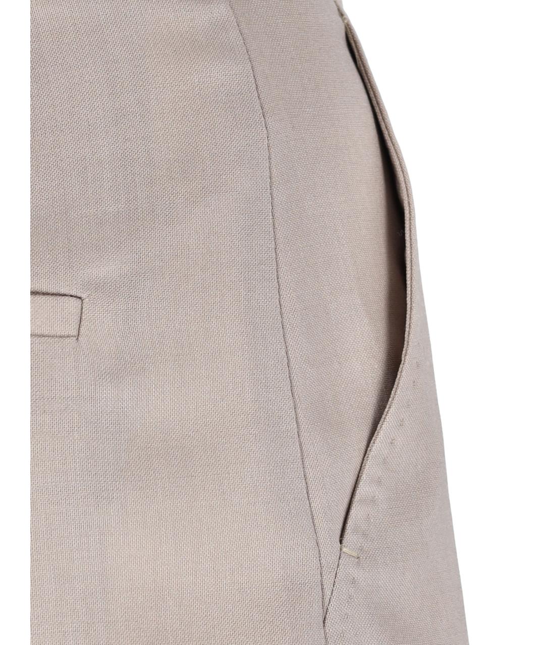 MAX MARA Бежевые шерстяные шорты, фото 4