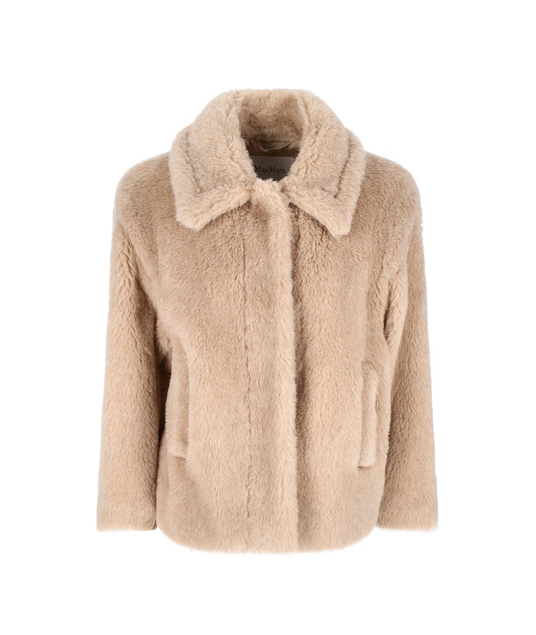 MAX MARA Бежевое шерстяное пальто, фото 1