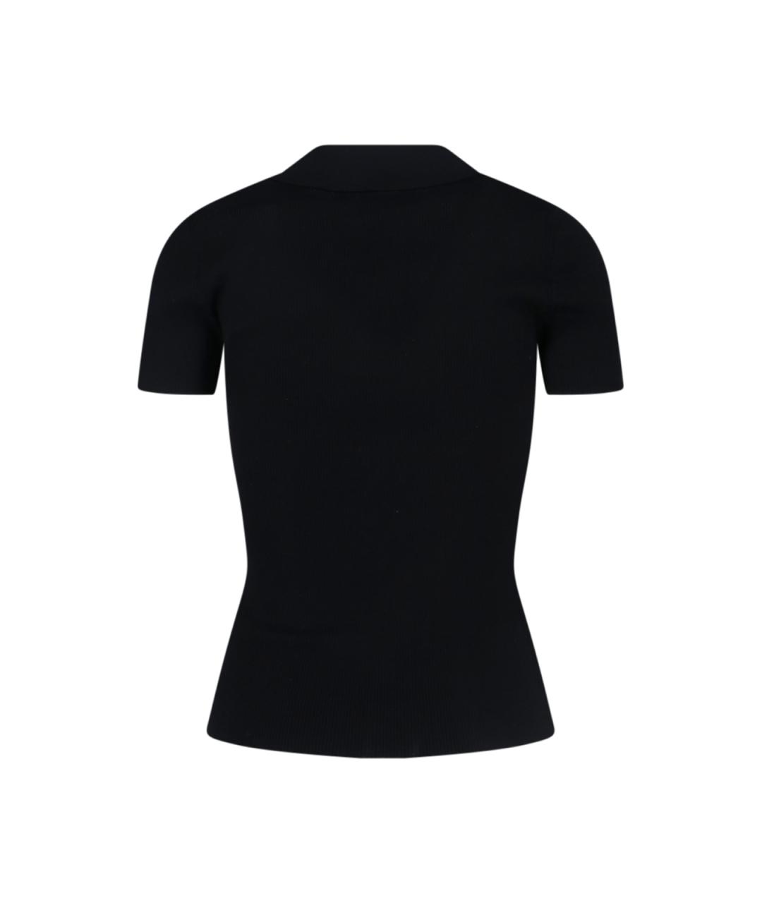 MAX MARA Черная шерстяная футболка, фото 2