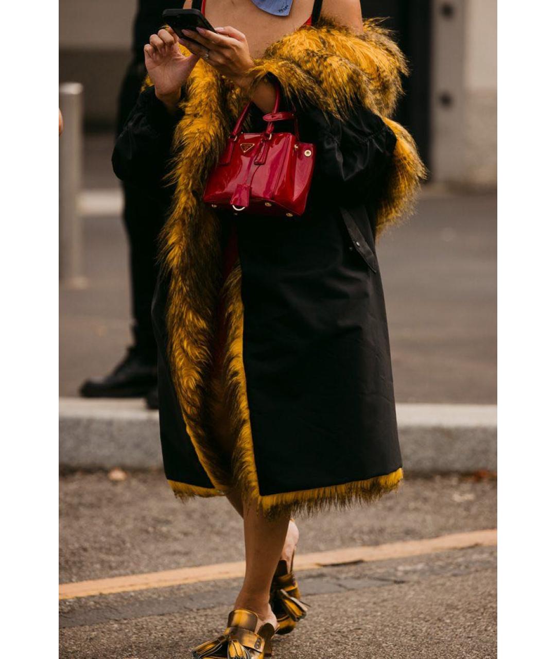 PRADA Темно-синее полиамидовое пальто, фото 8