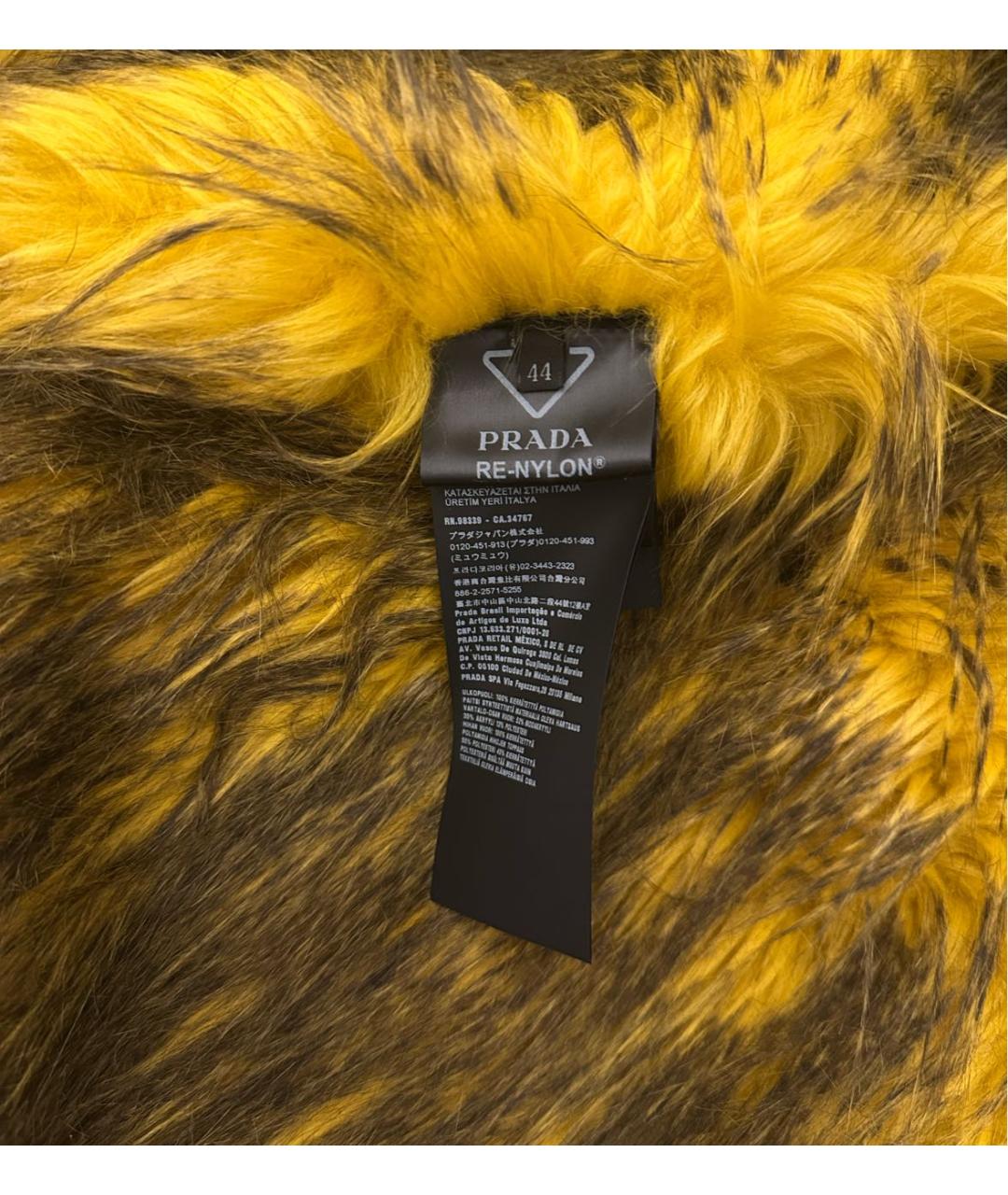 PRADA Темно-синее полиамидовое пальто, фото 3