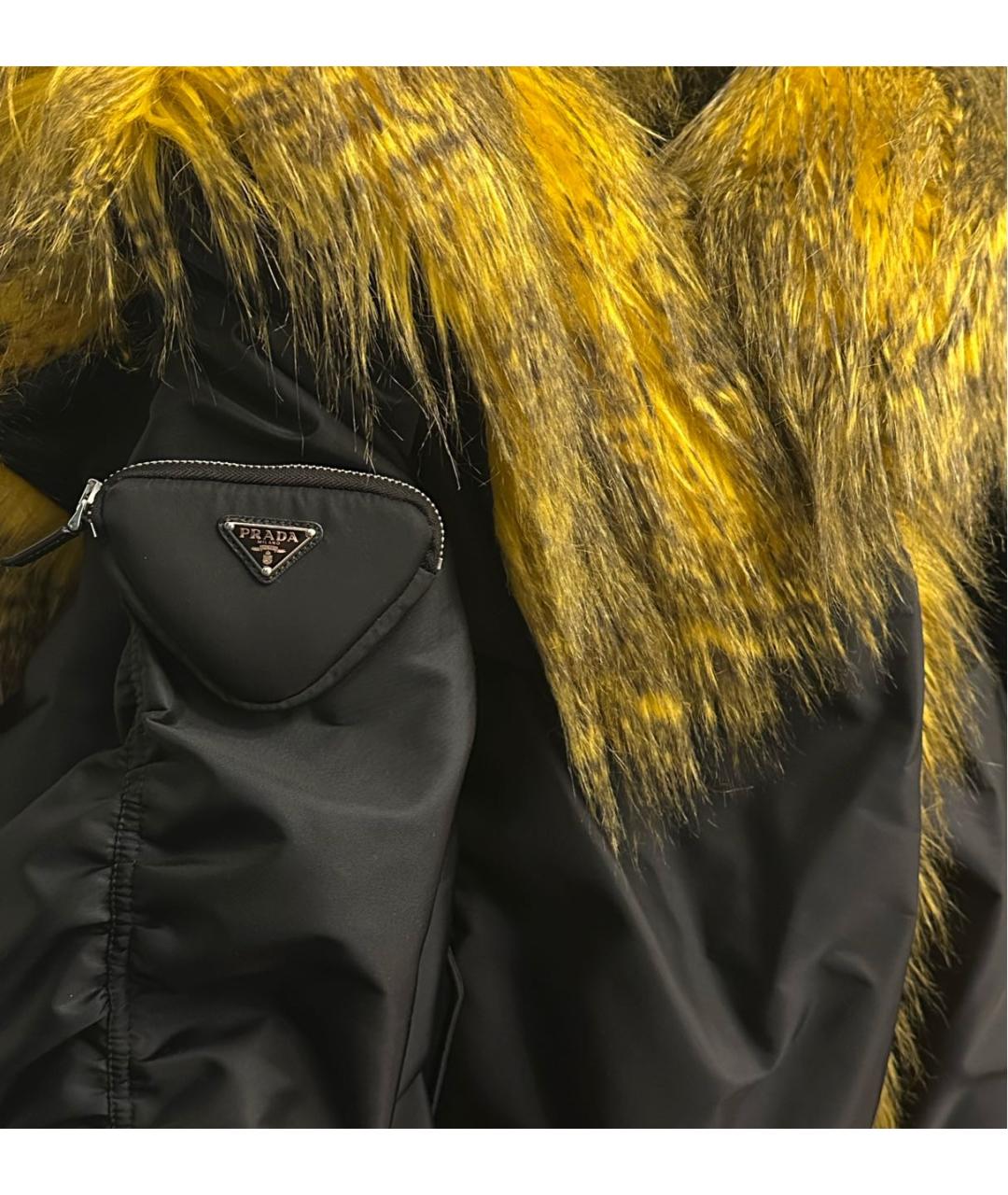 PRADA Темно-синее полиамидовое пальто, фото 5