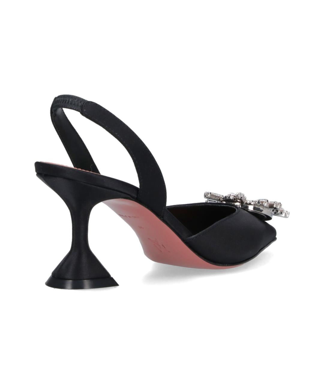 Amina Muaddi Черные туфли, фото 4
