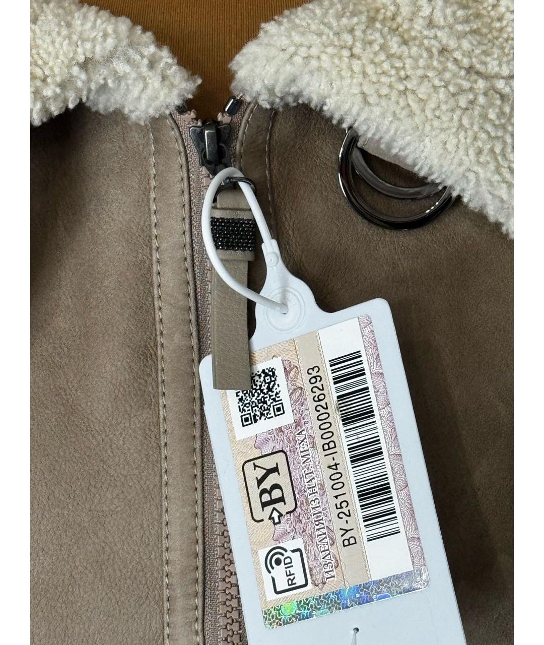 BRUNELLO CUCINELLI Бежевая дубленка, фото 5