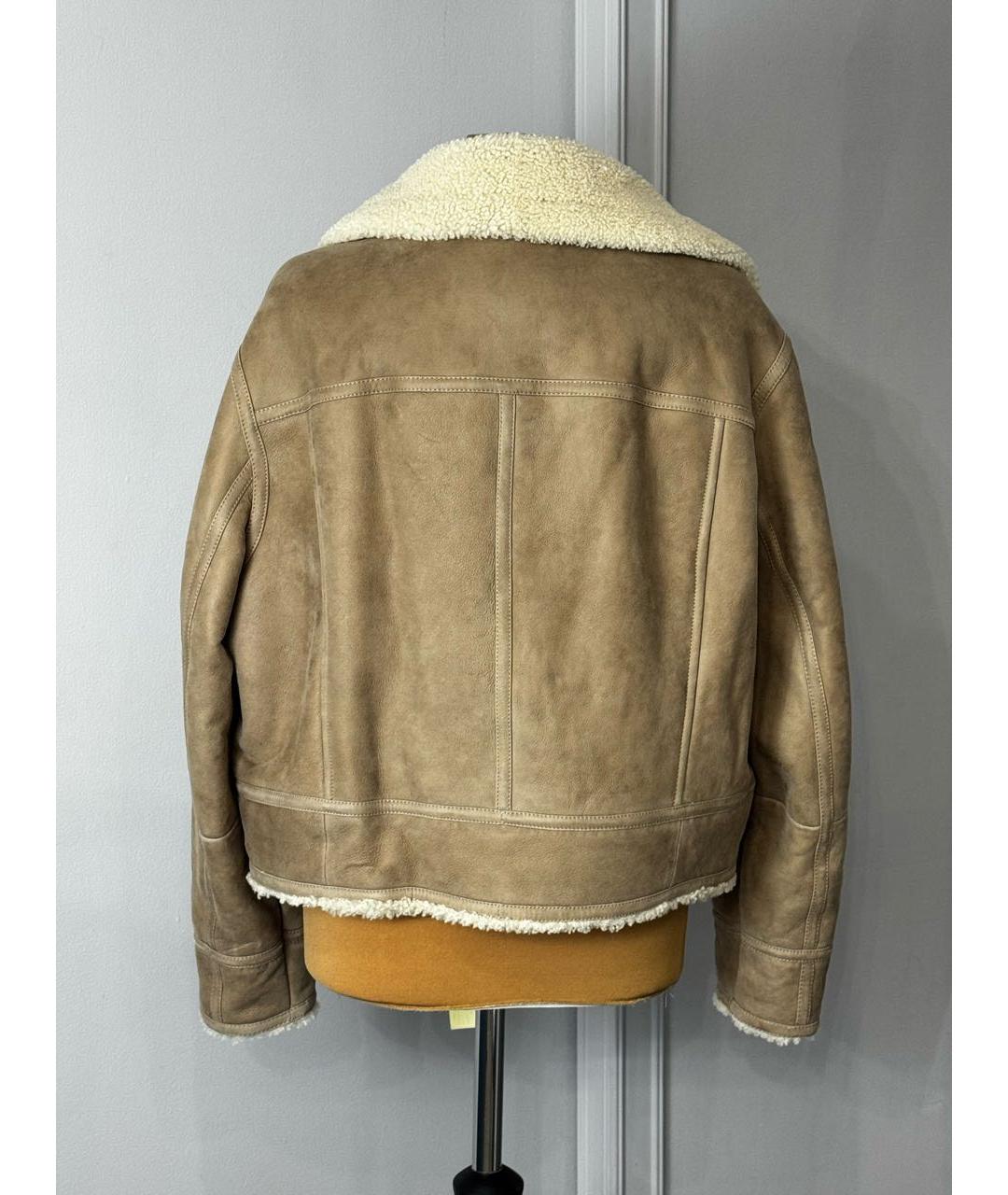 BRUNELLO CUCINELLI Бежевая дубленка, фото 4