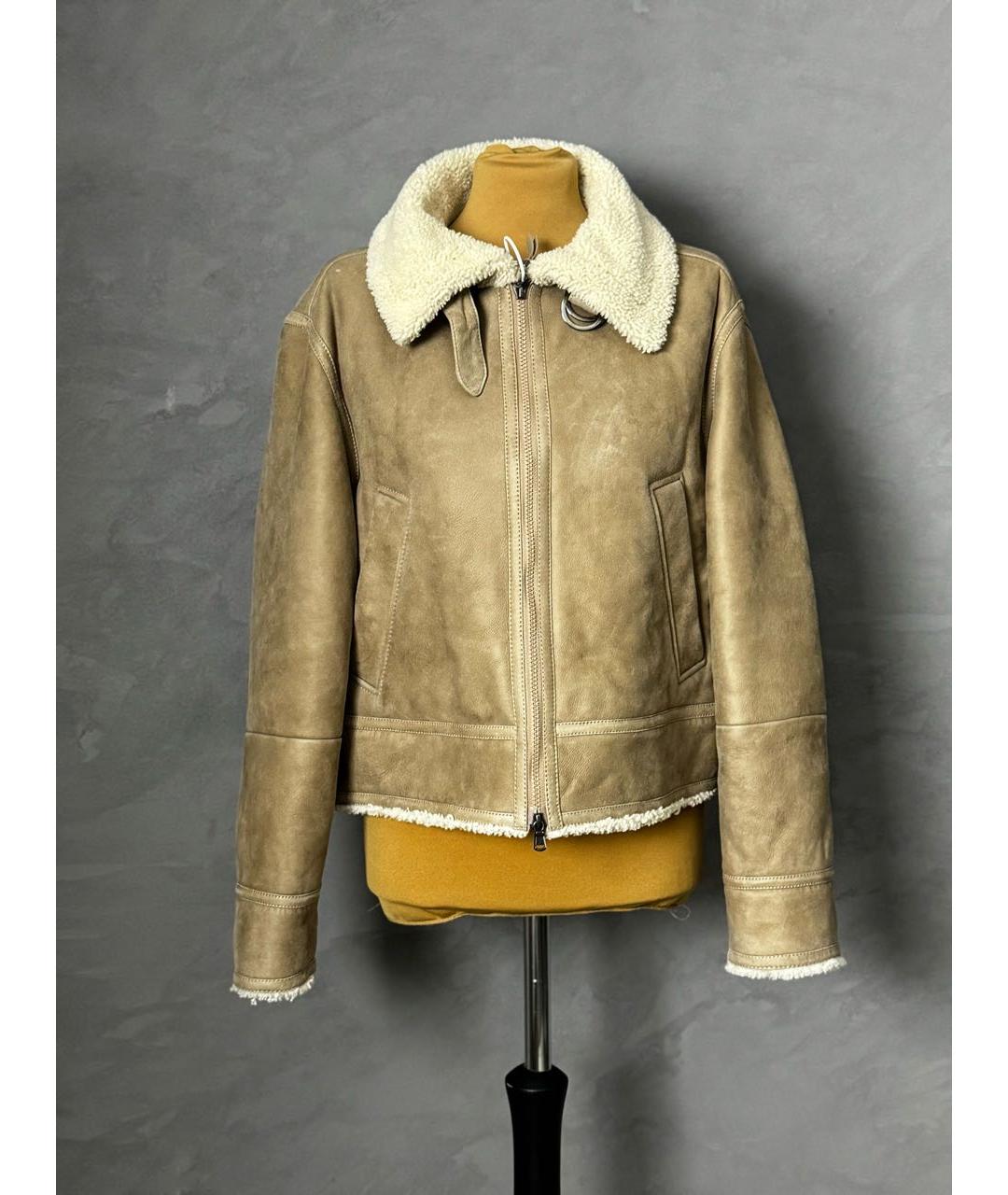 BRUNELLO CUCINELLI Бежевая дубленка, фото 8