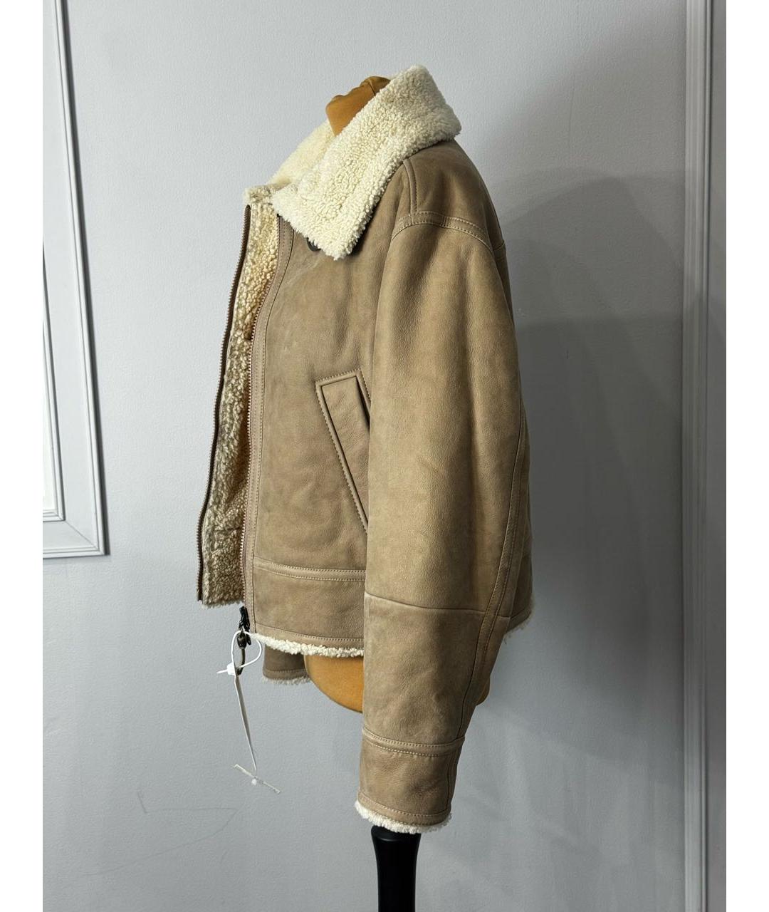 BRUNELLO CUCINELLI Бежевая дубленка, фото 2
