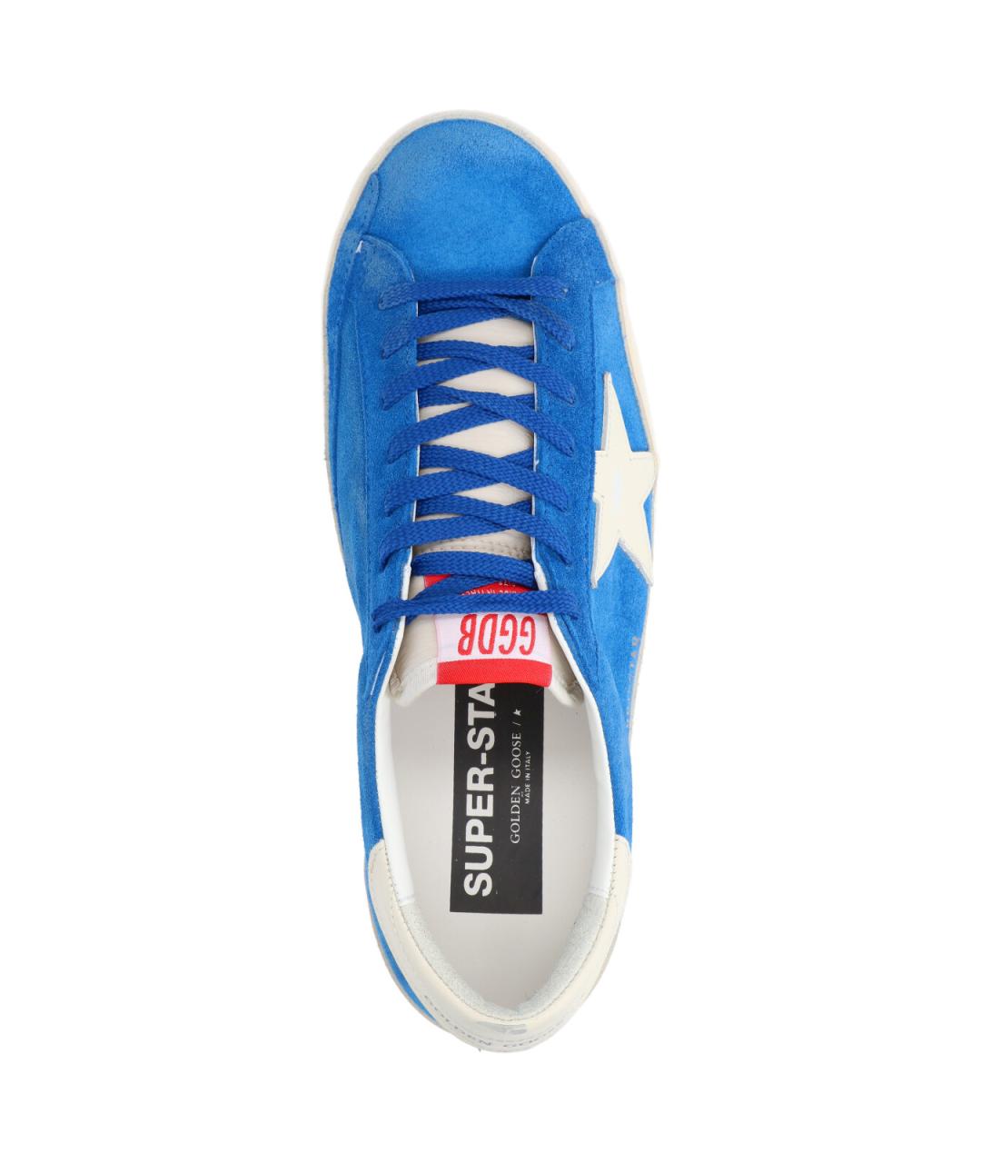 GOLDEN GOOSE DELUXE BRAND Синие низкие кроссовки / кеды, фото 5