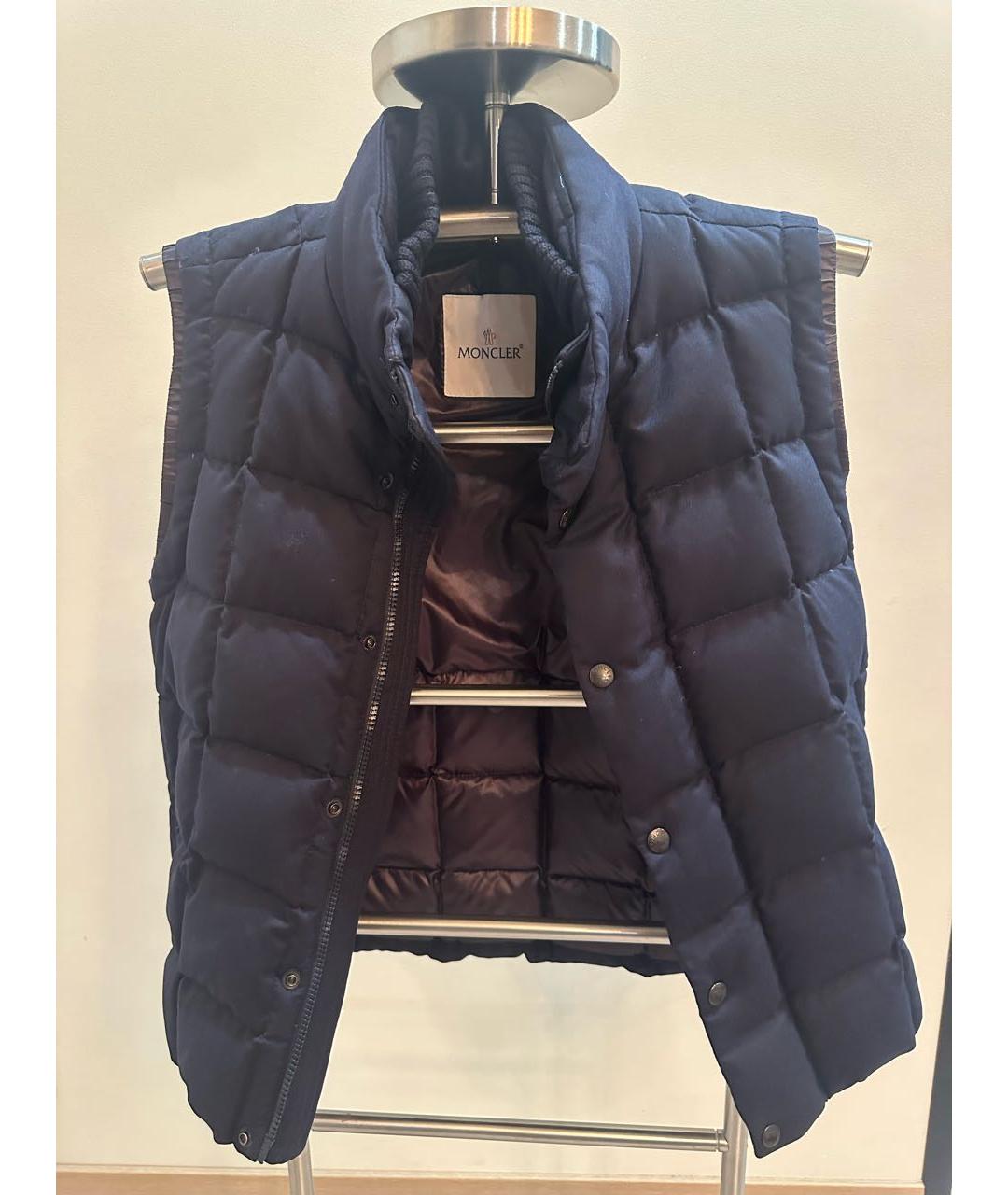 MONCLER Темно-синий жилет, фото 3