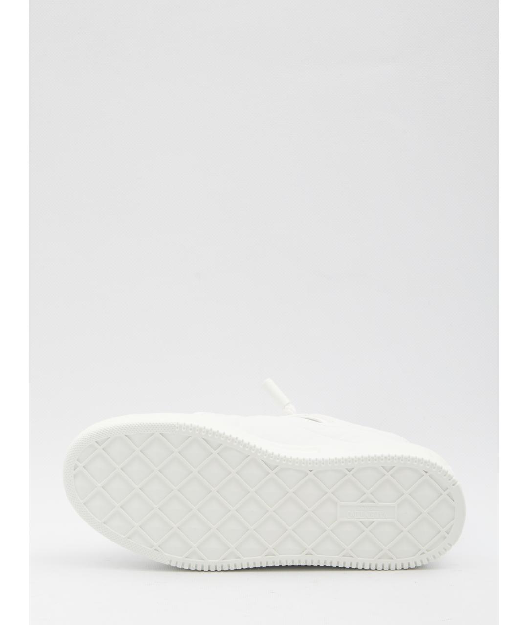 VALENTINO Белые кожаные низкие кроссовки / кеды, фото 4