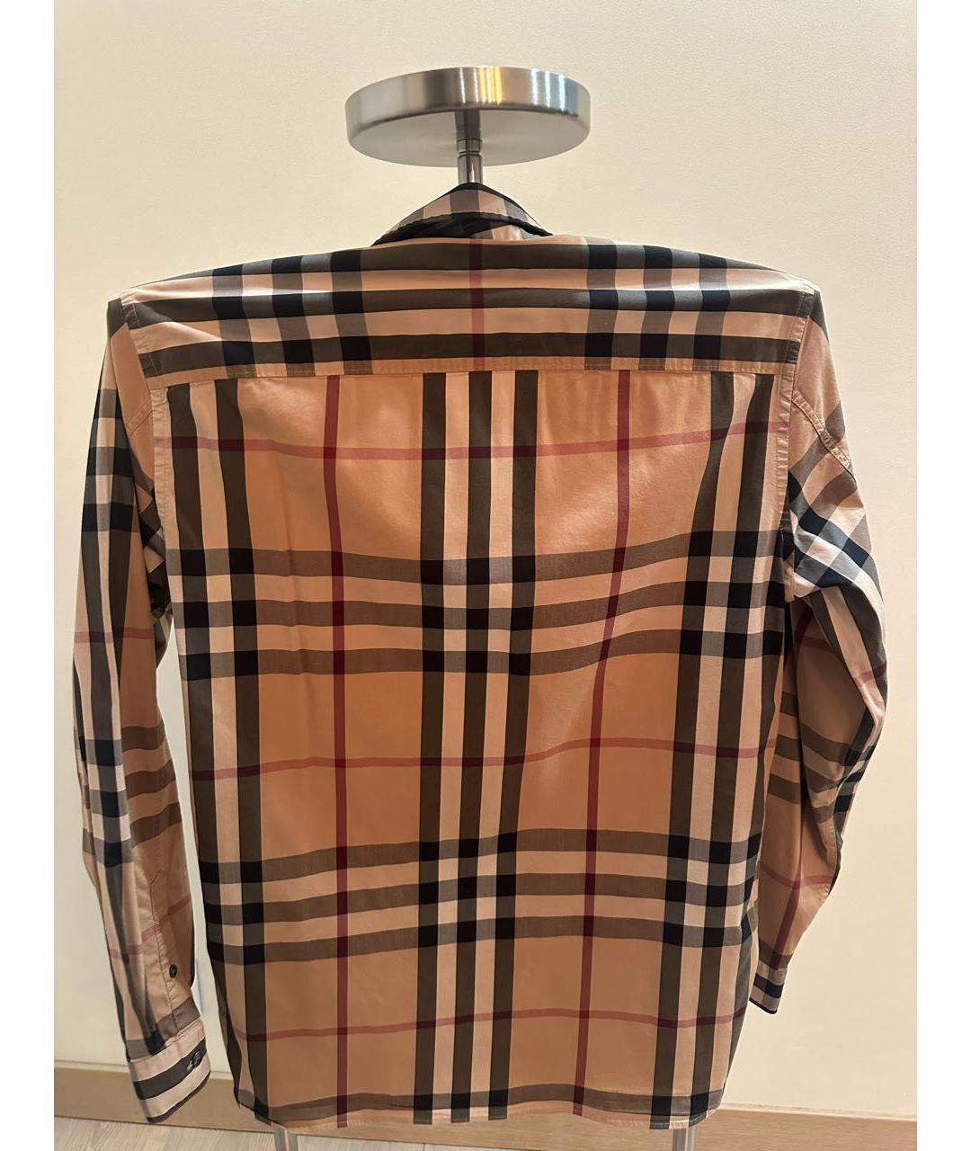 BURBERRY Коричневая классическая рубашка, фото 3