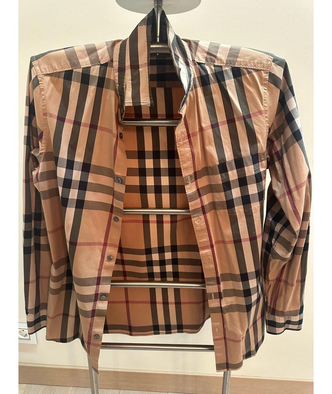 BURBERRY Коричневая классическая рубашка, фото 2
