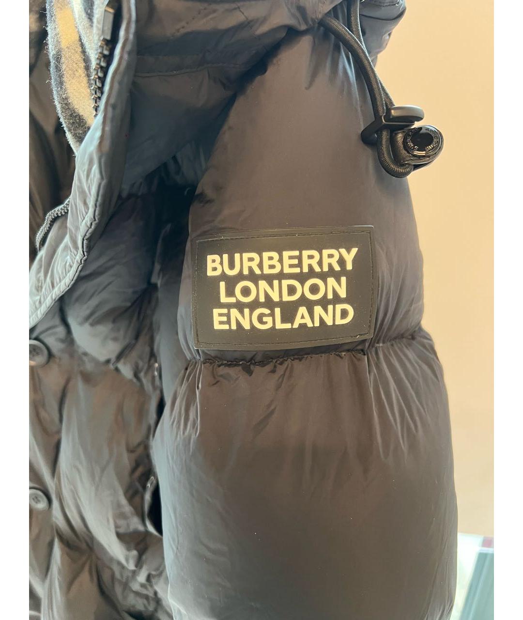 BURBERRY Черный пуховик, фото 4