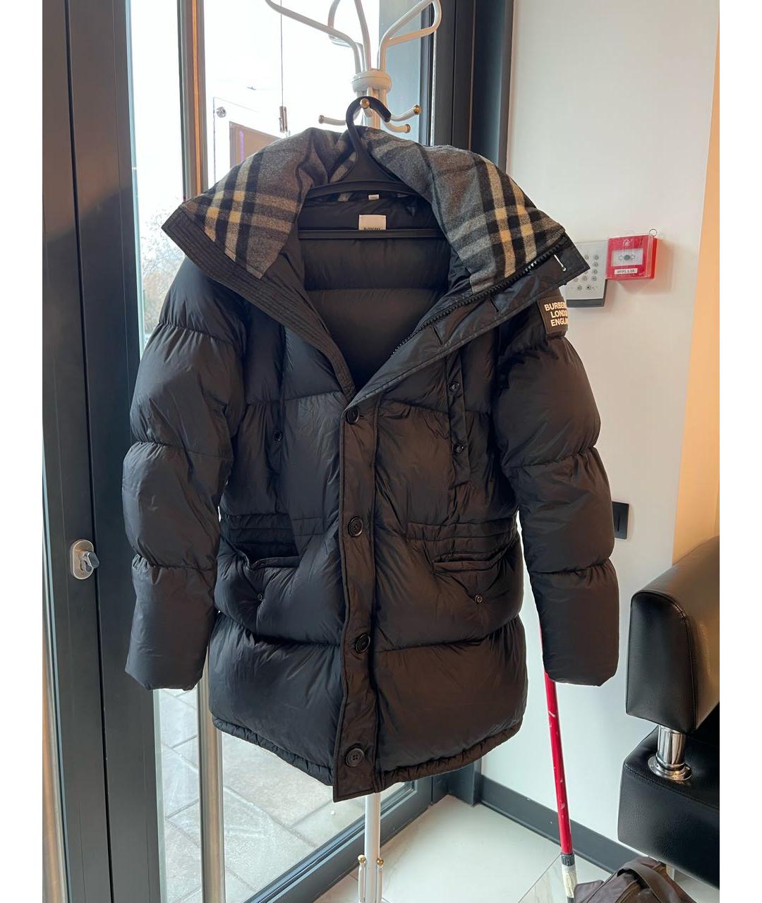 BURBERRY Черный пуховик, фото 8
