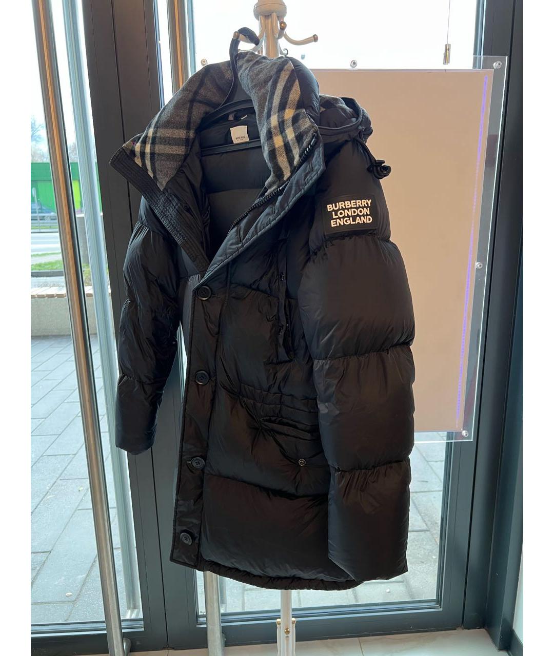 BURBERRY Черный пуховик, фото 5