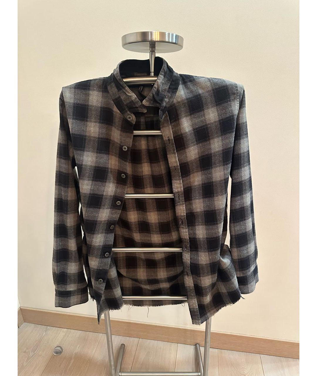 GIORGIO BRATO Серая хлопковая классическая рубашка, фото 3