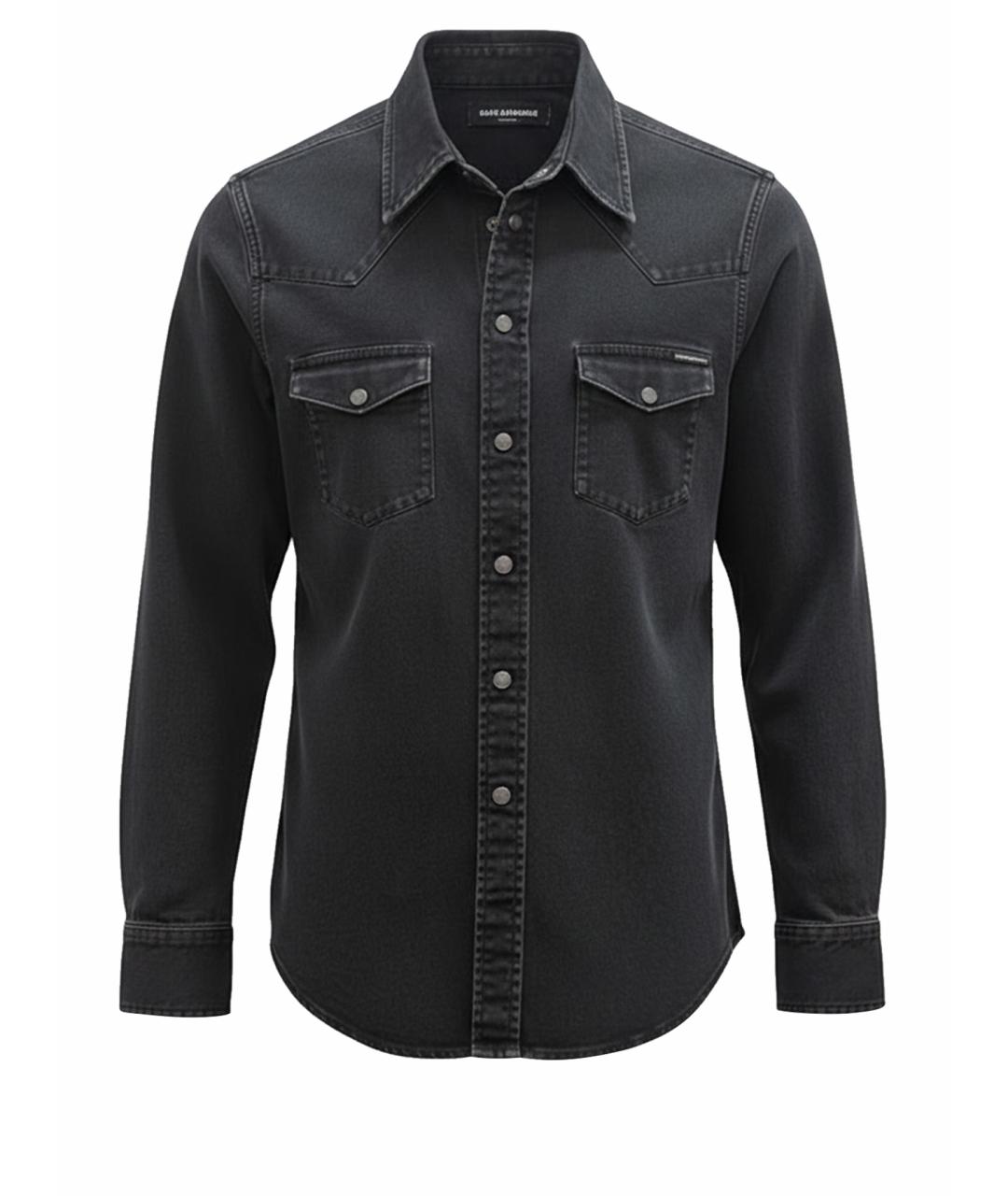 DOLCE&GABBANA Черная хлопковая кэжуал рубашка, фото 1