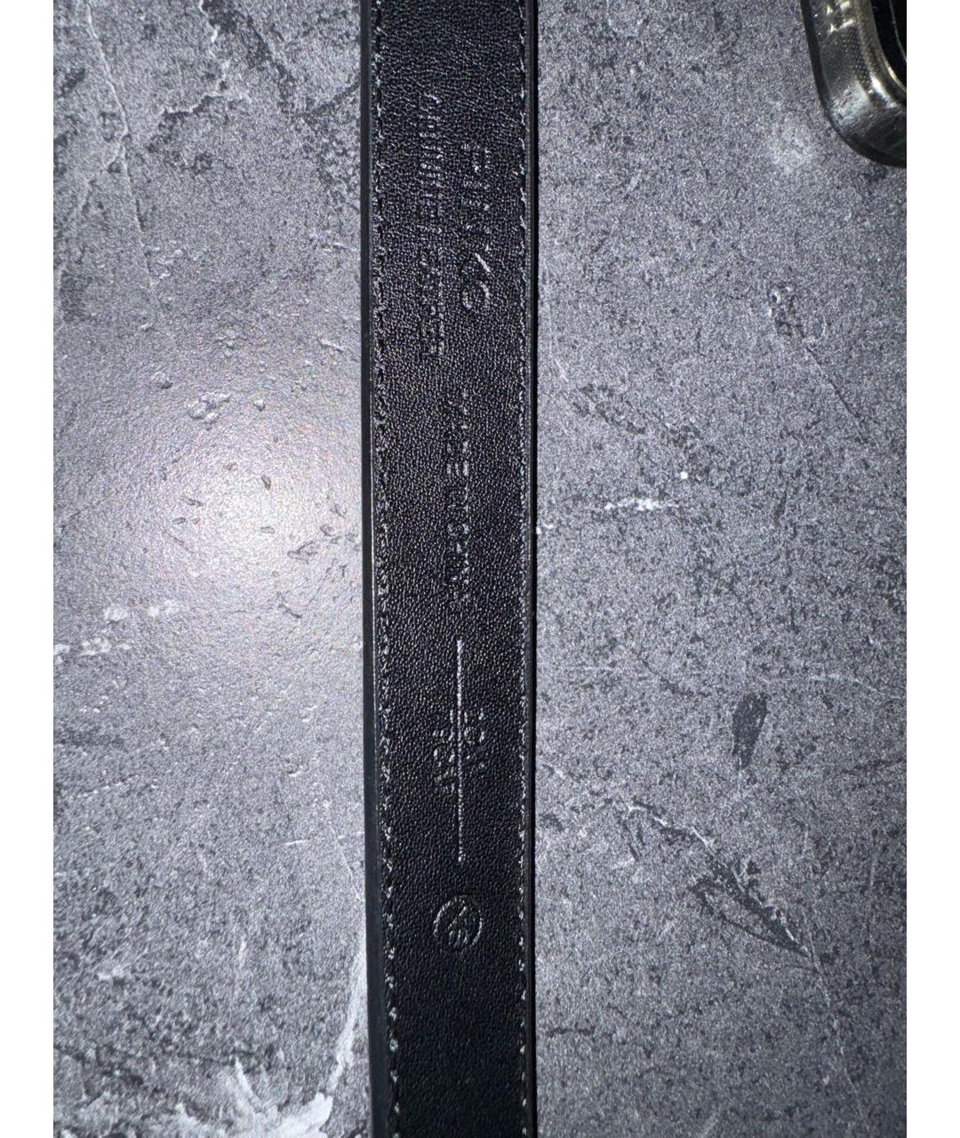 PINKO Черный кожаный ремень, фото 3