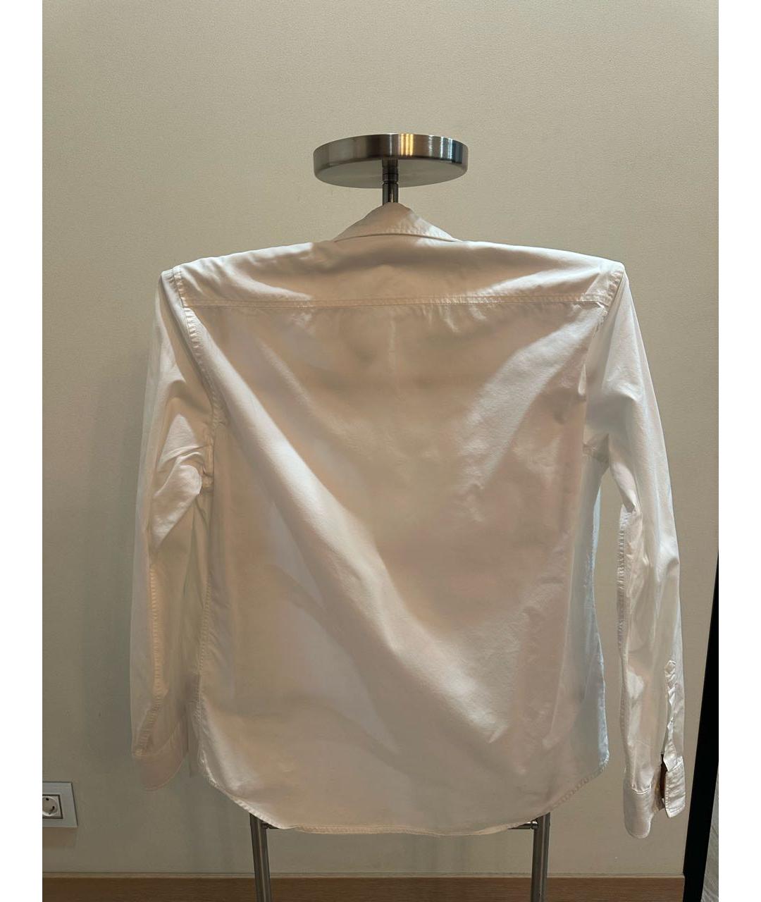 BURBERRY Белая хлопковая классическая рубашка, фото 2