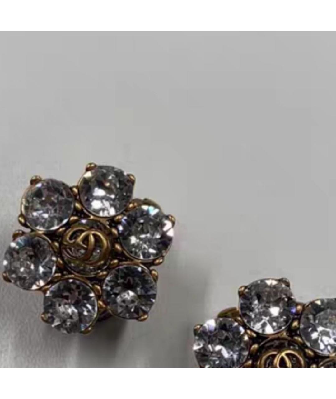 GUCCI Золотые металлические серьги, фото 8