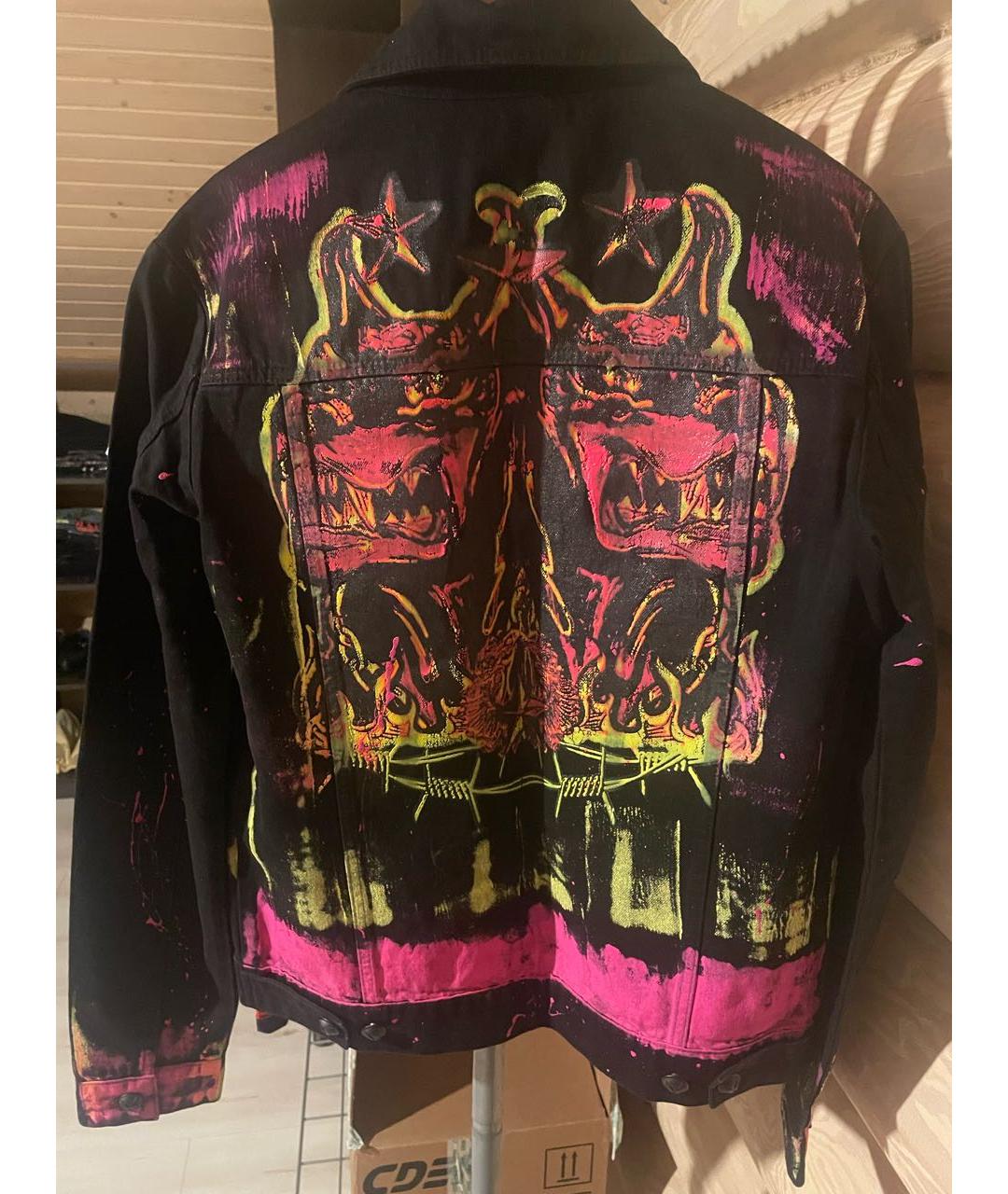 PHILIPP PLEIN Черная деним куртка, фото 2