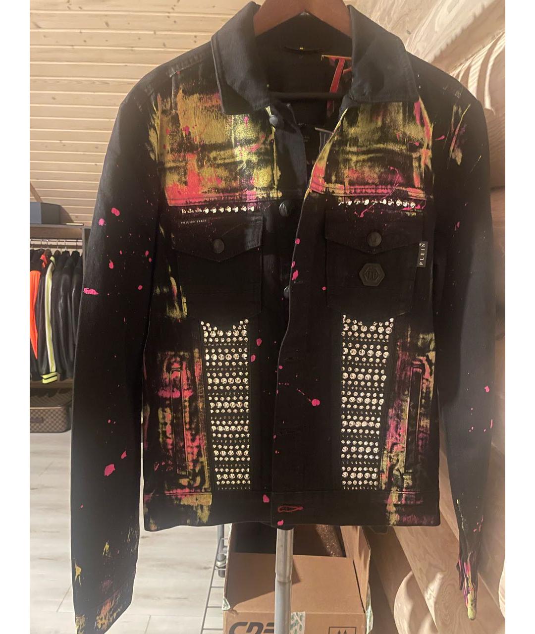 PHILIPP PLEIN Черная деним куртка, фото 5