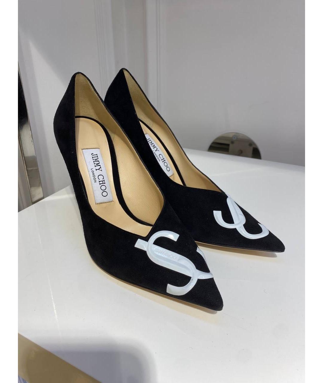 JIMMY CHOO Черные замшевые туфли, фото 2