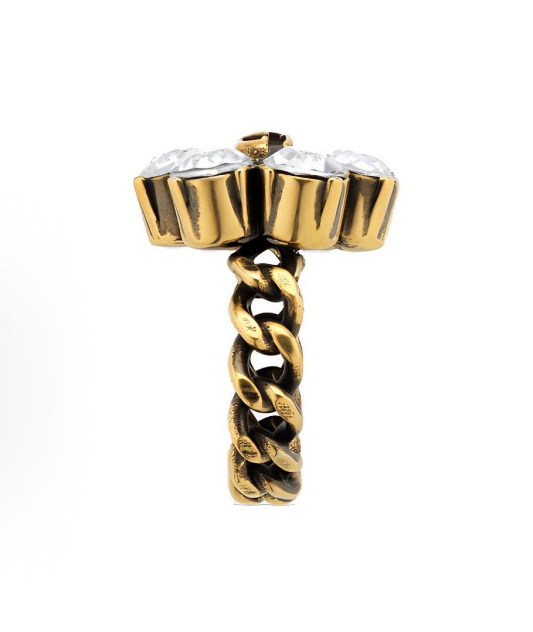 GUCCI Золотое металлическое кольцо, фото 3