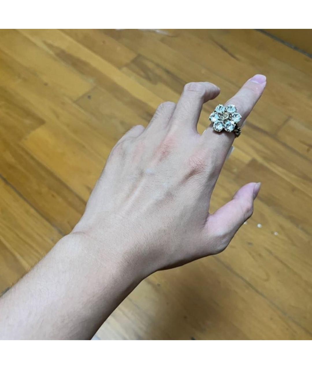 GUCCI Золотое металлическое кольцо, фото 6