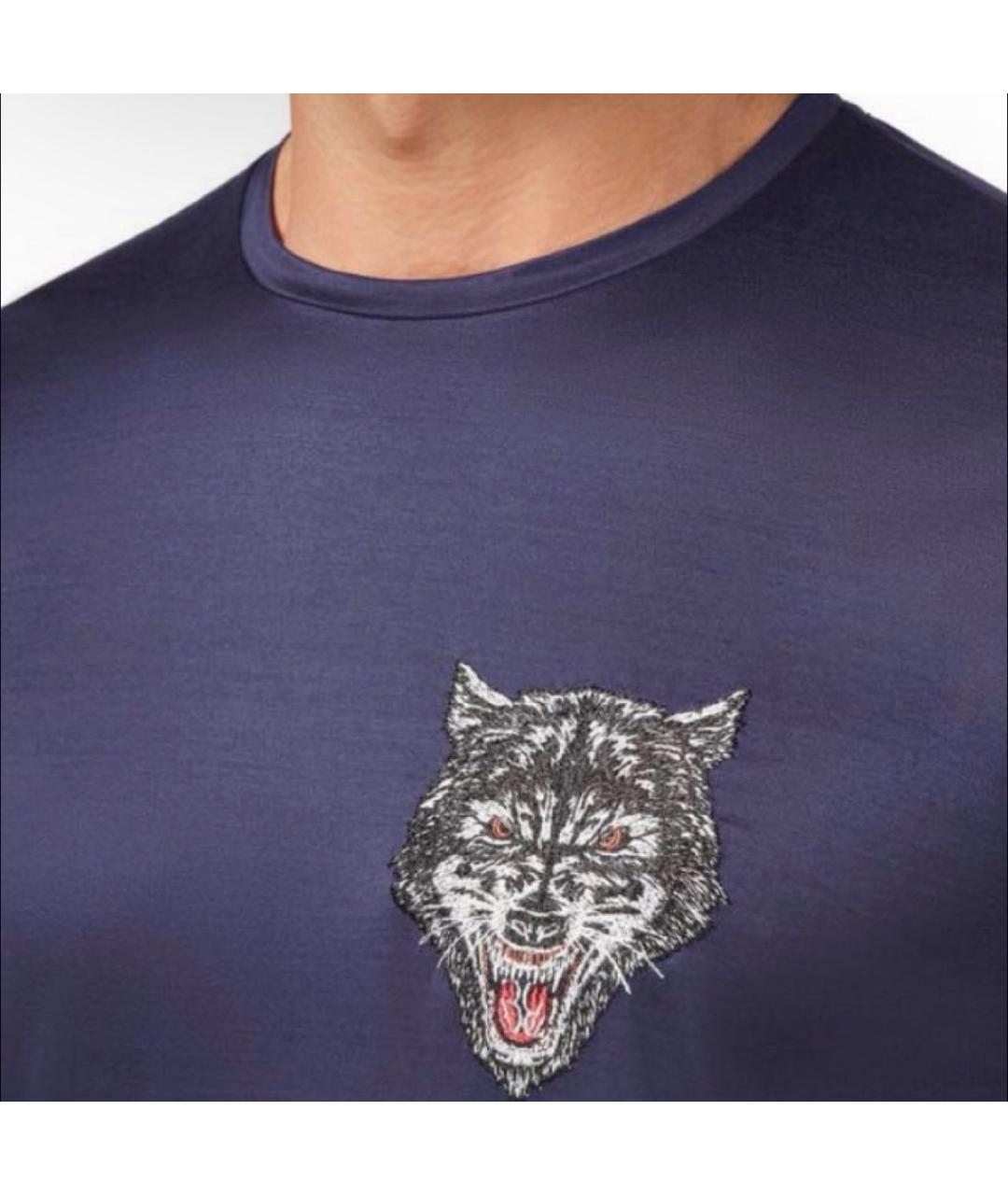 BILLIONAIRE Синяя хлопковая футболка, фото 5