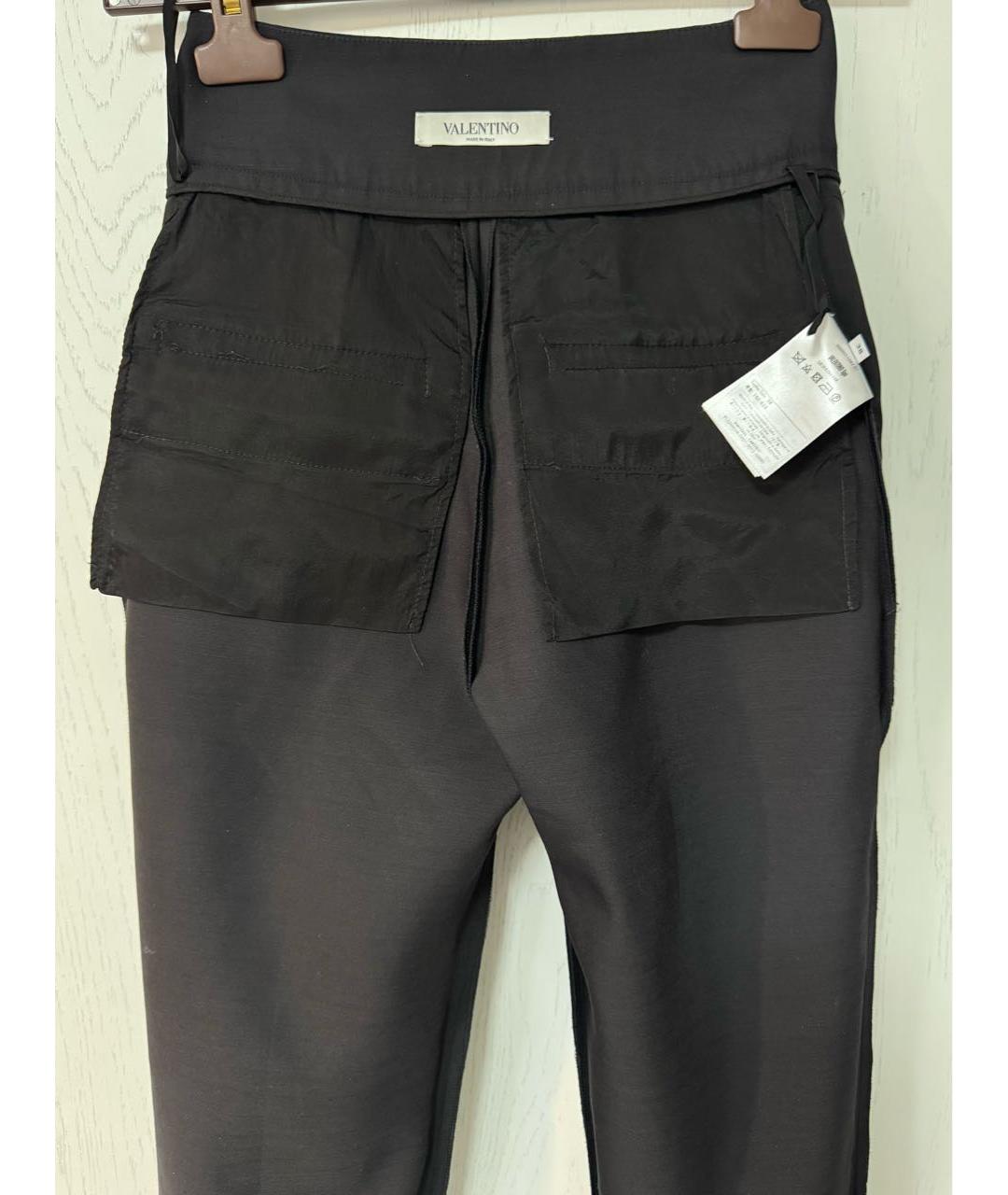 VALENTINO Черные прямые брюки, фото 4