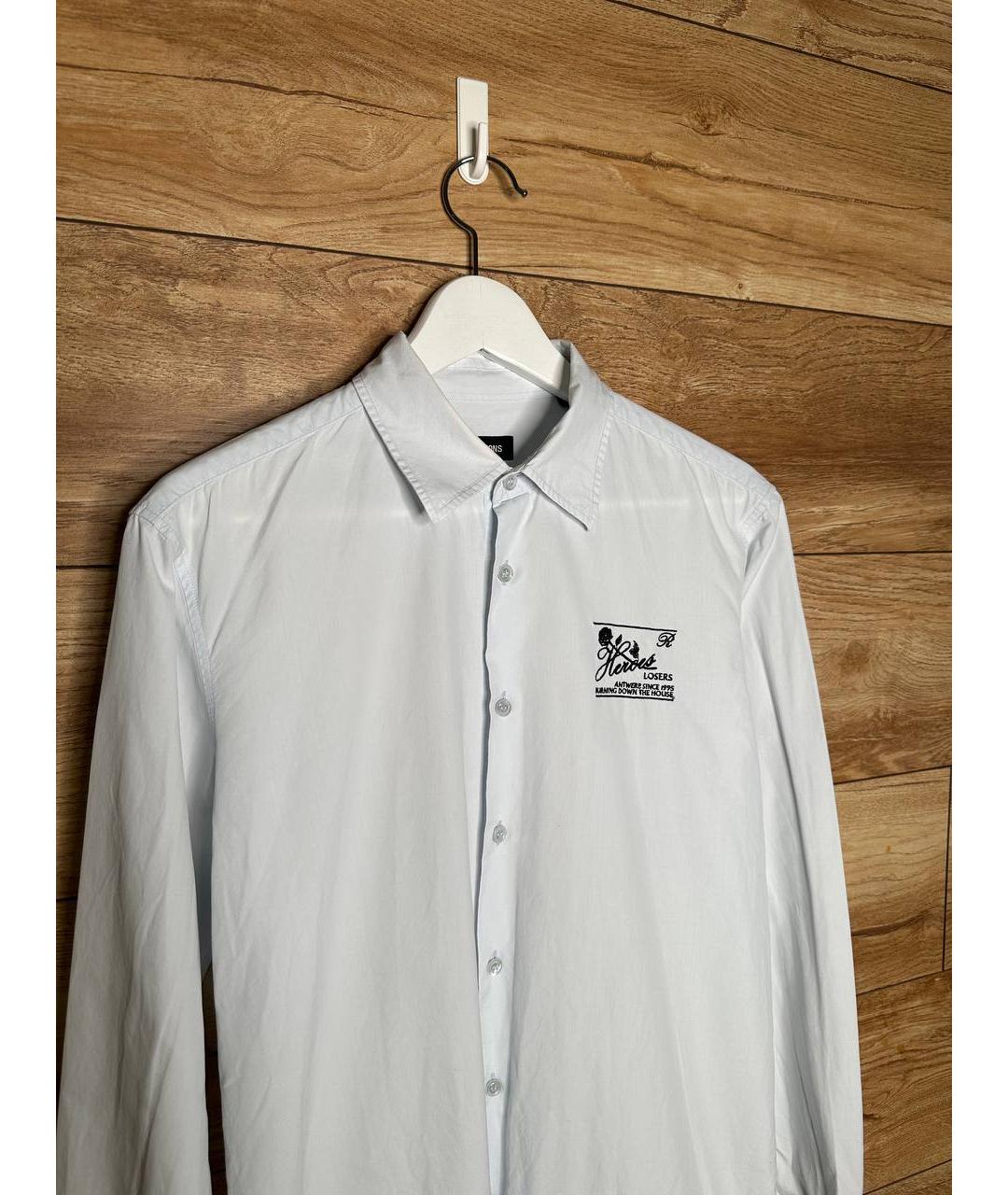 RAF SIMONS Белая хлопковая классическая рубашка, фото 3